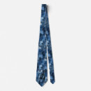 Recherche de bleu de denim cravates Patchwork