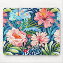 Recherche de motif tropical tapis souris Fleurs