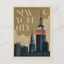Recherche de carte new york cartes postales Vintage classique