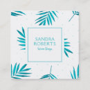 Recherche de motif tropical cartes visite Feuille de palme