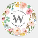 Recherche de floral wreath autocollants Monogramme