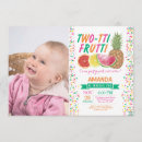 Zoek naar 2nd birthday uitnodigingen Tutti frutti