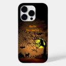Recherche de nuit de halloween iphone coques Citrouille
