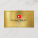Recherche de la publicité cartes visite Youtuber