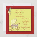 Recherche de chariot rouge invitations Bébé