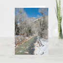 Recherche de ruisseau vœux cartes Neige