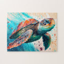 Recherche de natation puzzles Tortue de mer