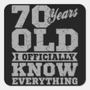 Zoek naar 70 jaar oud stickers Verjaardag