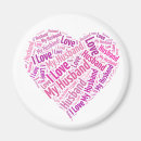 Recherche de valentines pour le mari magnets Rouge
