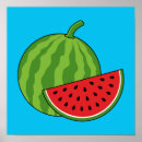 Recherche de tranches de pastèque posters Vert