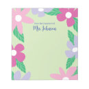 Recherche de fleur rose blocsnotes Teacher
