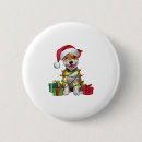 Recherche de noël de terrier badges Chiot
