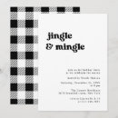Recherche de cocktail noël invitations Noir et blanc