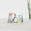 Recherche de joli oiseau vœux cartes Rose