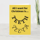 Zoek naar grappige tanden Kerstmis
