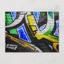Recherche de graffiti urbain cartes postales Bleu