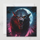 Recherche de loup pleine lune invitations Horreur