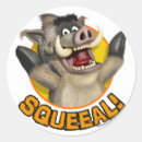 Recherche de dessinée de bande autocollants Animal