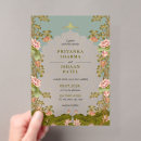 Recherche de indiennes mariage invitations Lotus