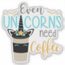 Recherche de café drôle autocollants Besoin de café