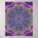 Recherche de mandala bleu posters Fleur