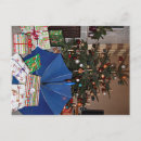 Recherche de noël bleu cartes postales Parapluie