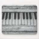 Recherche de piano tapis souris Noir et blanc