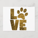Recherche de amour animal cartes postales Patte