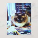 Recherche de drôle chat cartes postales Plaisanter
