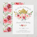 Recherche de théière rose invitations Élégant