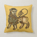 Recherche de zodiaque lion coussins Illustration