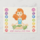 Recherche de méditation cartes postales Dessin
