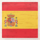 Recherche de drapeau espagnol en dessous de verres Pays