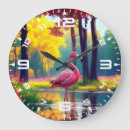 Zoek naar flamingo vogel klokken Water