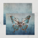 Recherche de papillons bleus cartes postales Pour elle