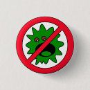 Zoek naar kiem buttons Corona