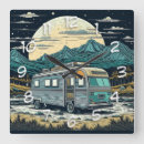 Zoek naar volle maan klokken Blauw