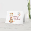 Recherche de de girafe anniversaire cartes Pour enfants