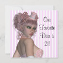 Recherche de de 21 ans anniversaire invitations Rose