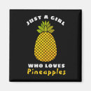 Recherche de ananas drôle magnets Nourriture