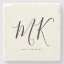 Recherche de monogramme dessous de verres Typographie