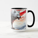 Recherche de loup bleu tasses Rouge
