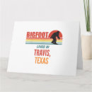 Recherche de cryptid vœux cartes Bigfoot