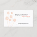 Recherche de fleurs oranges cartes visite Unique