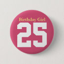 Recherche de fille anniversaire badges Fête