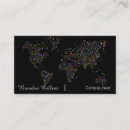 Recherche de monde entier cartes visite Global