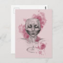 Recherche de verres de vin cartes postales Femme