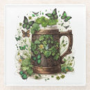 Recherche de shamrock dessous de verres Vert