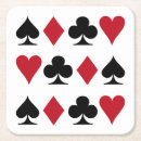 Zoek naar speelkaarten onderzetters Hart