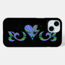 Recherche de de fleur de coeur iphone coques Bleu